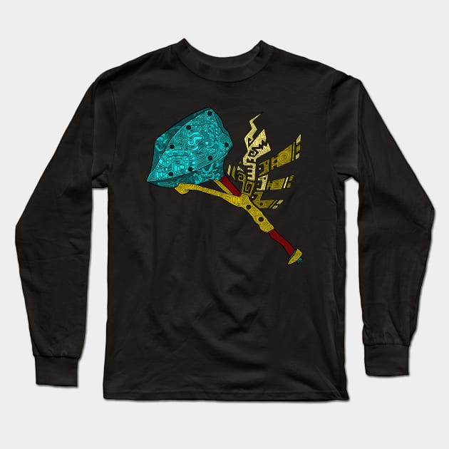 Monster hunter Hammer lined Long Sleeve T-Shirt by paintchips